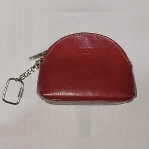 Baci Italy red leather coin purse